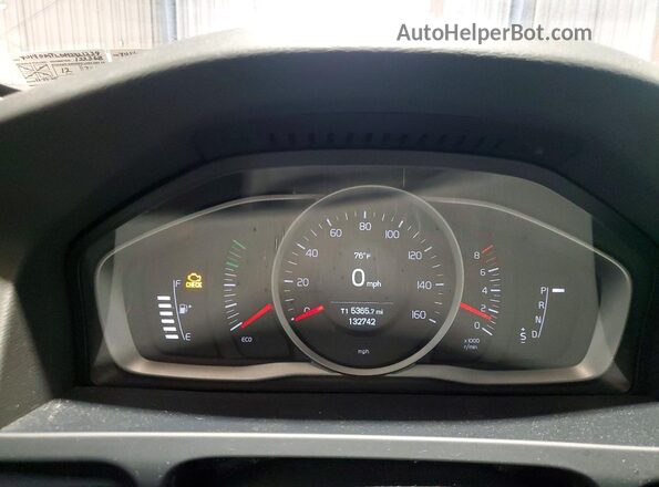 YV140MTL0H2421239 2017 VOLVO S60 Silver Vista del cuadro de instrumentos