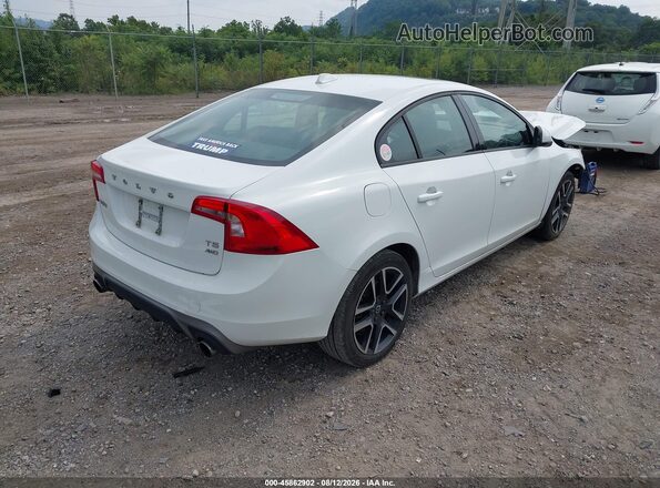 YV140MTL9H2420364 2017 VOLVO S60 White Trasero derecho