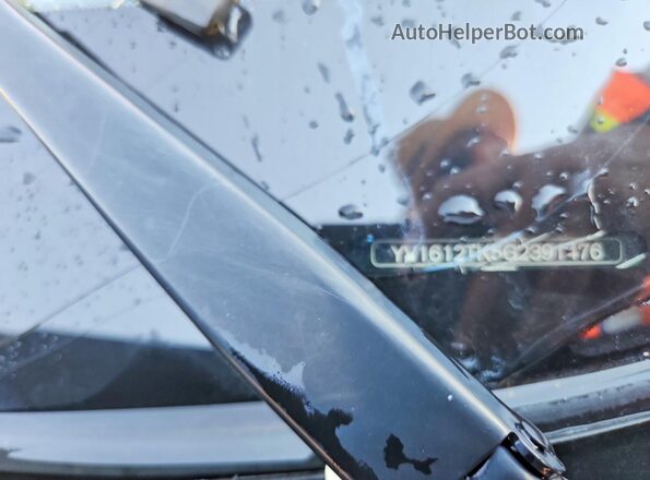 YV1612TK5G2391476 2016 VOLVO S60 Black Widok naklejki z numerem VIN