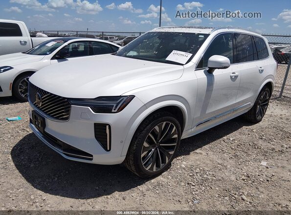 YV4062PE1T1516729 2026 VOLVO XC90 White წინა მარცხენა ხედი სამი მეოთხედიდან