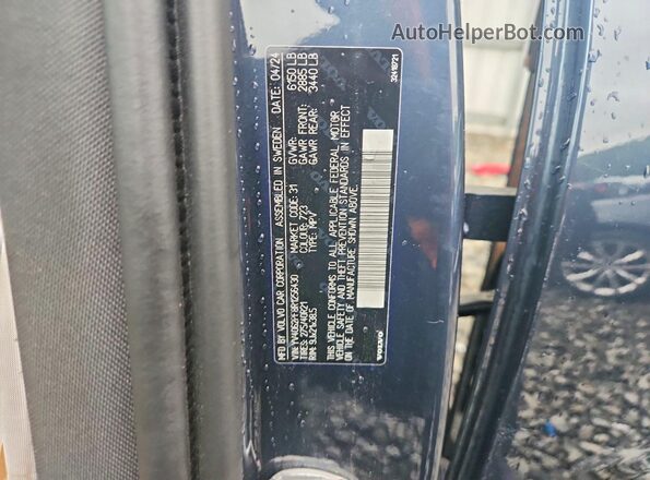 YV4062PF8R1256430 2024 VOLVO XC90 Blue VIN sticker view