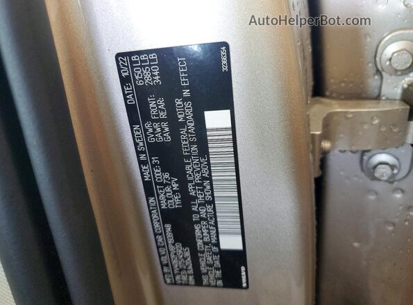 YV4062PV6P1939148 2023 VOLVO XC90 Кремовый Панорамный вид салона 360°