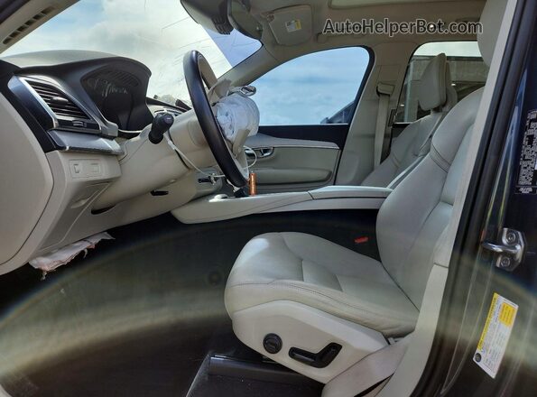 YV4102CK0M1767955 2021 VOLVO XC90 Charcoal Vista interior delantera