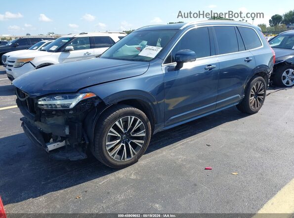 YV4102CK5L1530683 2020 VOLVO XC90 Dark Blue Առջևի ձախ երեք քառորդ տեսարան