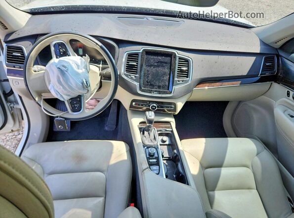 YV4102CK6K1506312 2019 VOLVO XC90 White Вид панелі приладів