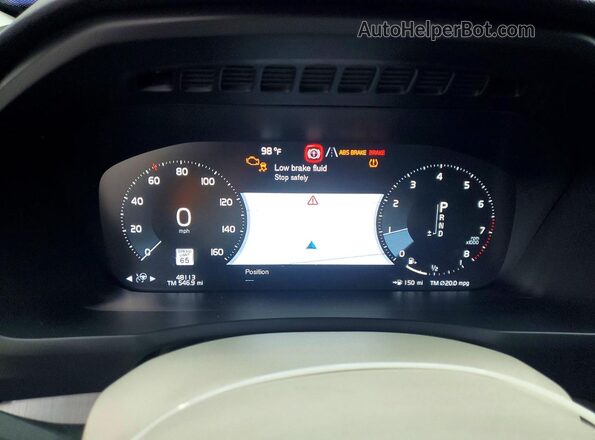 YV4102CK7M1670882 2021 VOLVO XC90 Gray ხელსაწყოთა პანელის ხედი
