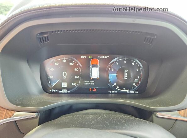 YV4102DL8L1559926 2020 VOLVO XC60 Gray Սարքավորումների վահանակի տեսք