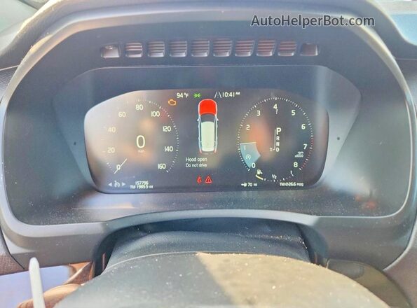 YV4102KK2H1138480 2017 VOLVO XC90 Серый Вид щитка приборов