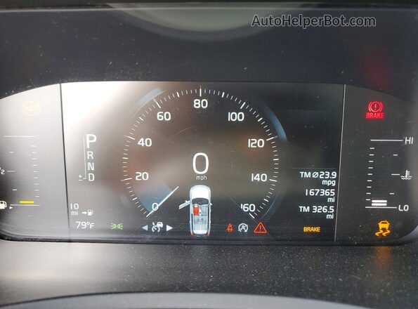 YV4102KK7H1120069 2017 VOLVO XC90 Black Vista del cuadro de instrumentos