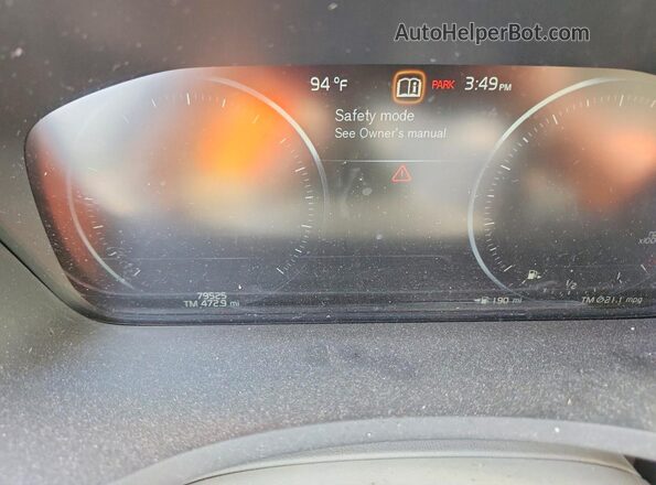 YV4102PK4L1617808 2020 VOLVO XC90 Белый Вид щитка приборов