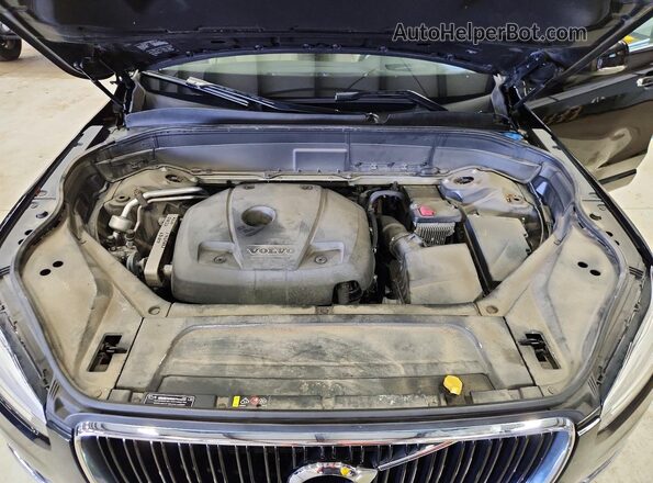 YV4102PK7K1470947 2019 VOLVO XC90 Black Engine compartment view