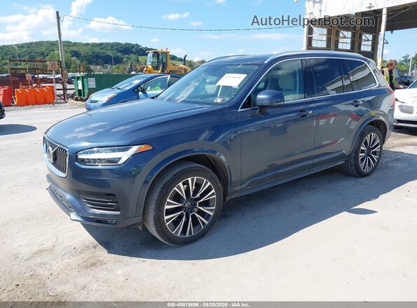 YV4102PK9L1541406 2020 VOLVO XC90 Blue Առջևի ձախ երեք քառորդ տեսարան