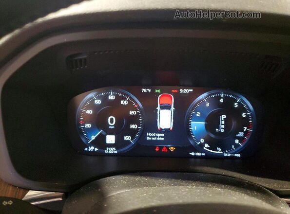 YV4102RK5M1747885 2021 VOLVO XC60 Blue Вид щитка приладів
