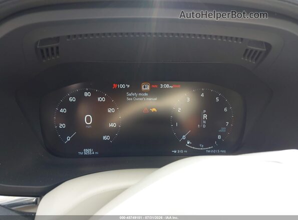 YV4102RL6L1535004 2020 VOLVO XC60 Blue Вид задніх сидінь