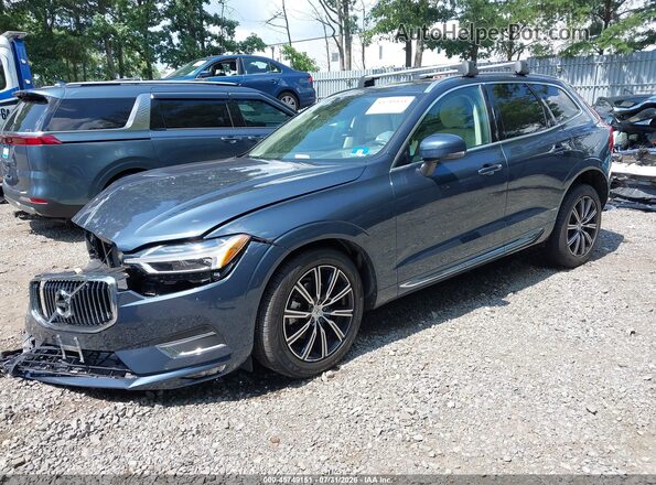 YV4102RL6L1535004 2020 VOLVO XC60 Blue Передня ліва чверть