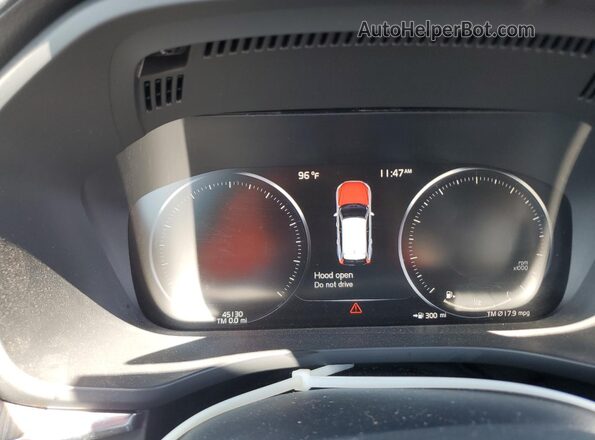 YV4102RL6M1684126 2021 VOLVO XC60 Black Вид щитка приладів
