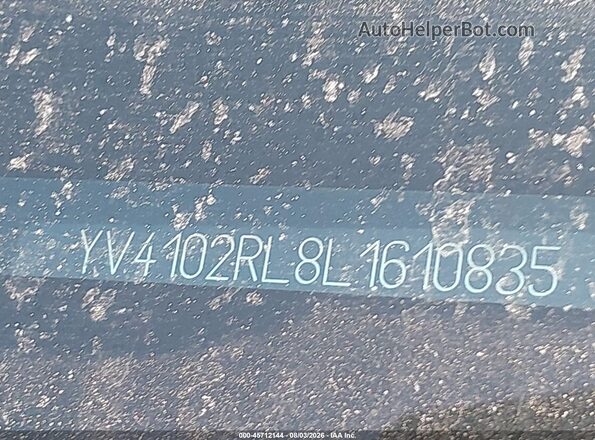 YV4102RL8L1610835 2020 VOLVO XC60 Black Vista interior trasera