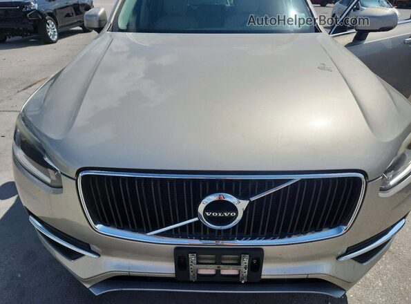 YV4102XK7G1057076 2016 VOLVO XC90 Beige Widok wnętrza z tyłu