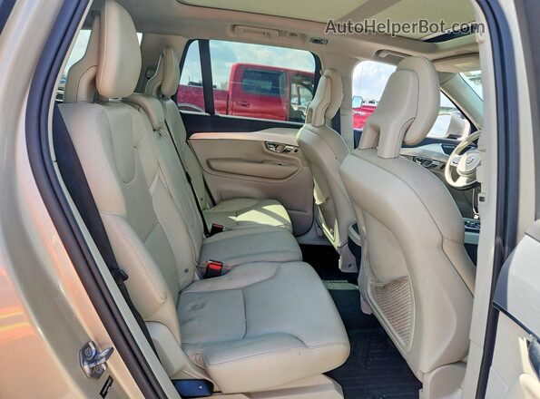 YV4102XK7G1057076 2016 VOLVO XC90 Beige Widok tylnych siedzeń