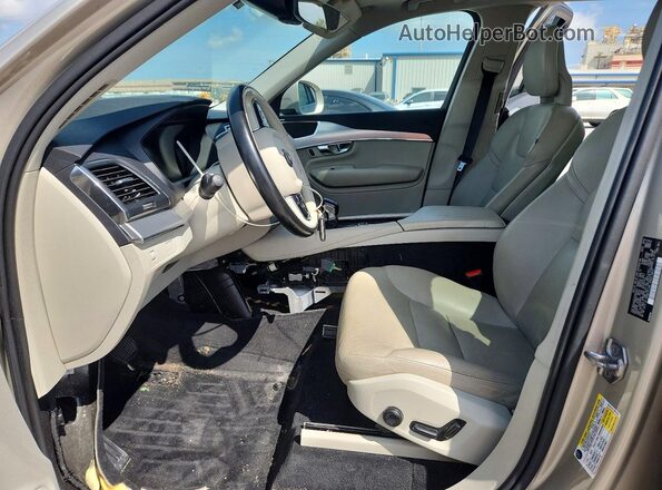 YV4102XK7G1057076 2016 VOLVO XC90 Beige Widok wnętrza z przodu
