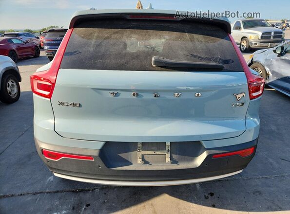 YV4162UK2K2094042 2019 VOLVO XC40 Blue Вид ззаду