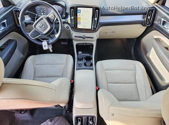 YV4162UK2K2094042 2019 VOLVO XC40 Blue Вид панелі приладів