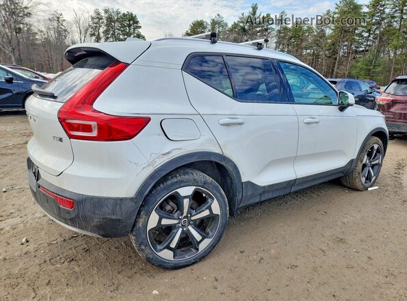 YV4162UK5L2204129 2020 VOLVO XC40 White უკანა მარჯვენა