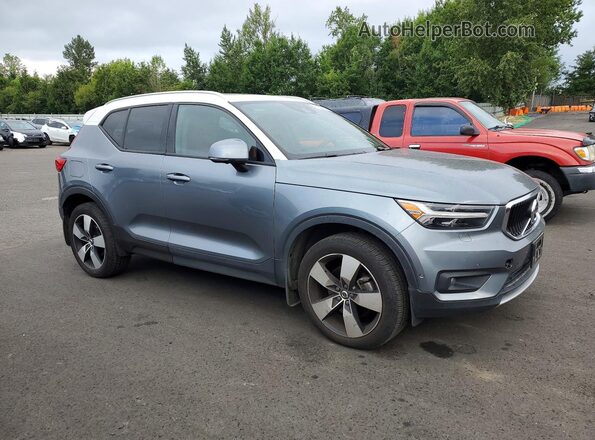 YV4162UK9K2053326 2019 VOLVO XC40 Blue Delantero derecho