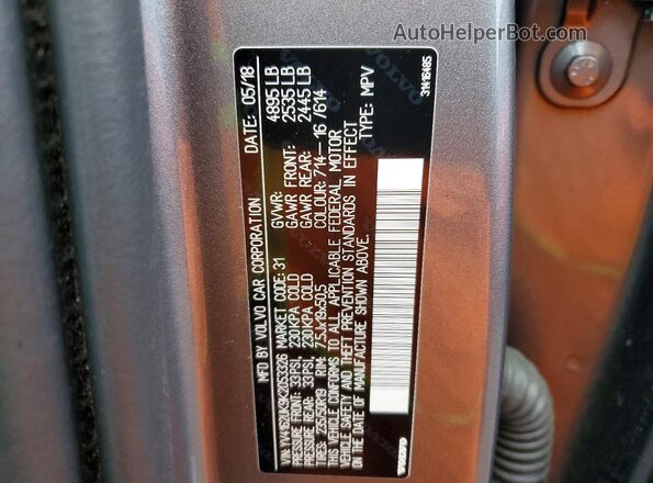 YV4162UK9K2053326 2019 VOLVO XC40 Blue Vista del compartimento del motor