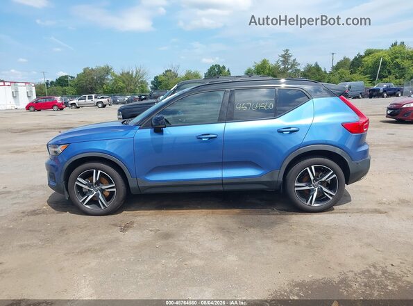 YV4162UM6K2066763 2019 VOLVO XC40 Синий Панорамный вид салона 360°