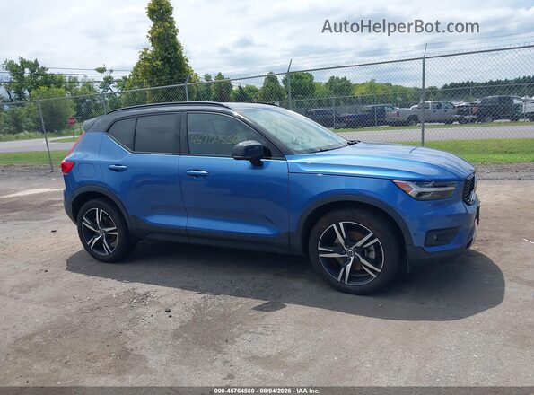 YV4162UM6K2066763 2019 VOLVO XC40 Синий Вид задней части салона