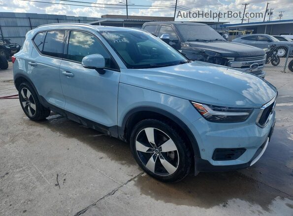 YV4162XZ1K2013251 2019 VOLVO XC40 Blue Передня права чверть