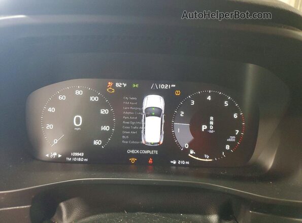 YV4162XZ7K2019412 2019 VOLVO XC40 Белый Вид щитка приборов