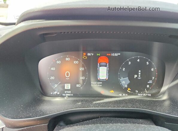 YV4162XZ8K2006653 2019 VOLVO XC40 Gray Vista del cuadro de instrumentos