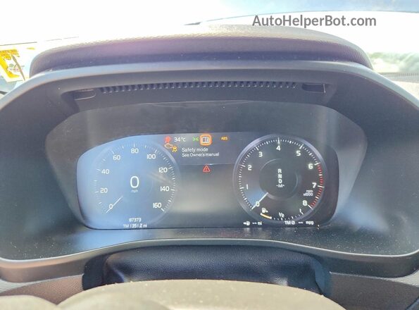 YV4162XZXK2006265 2019 VOLVO XC40 Blue Vista del cuadro de instrumentos