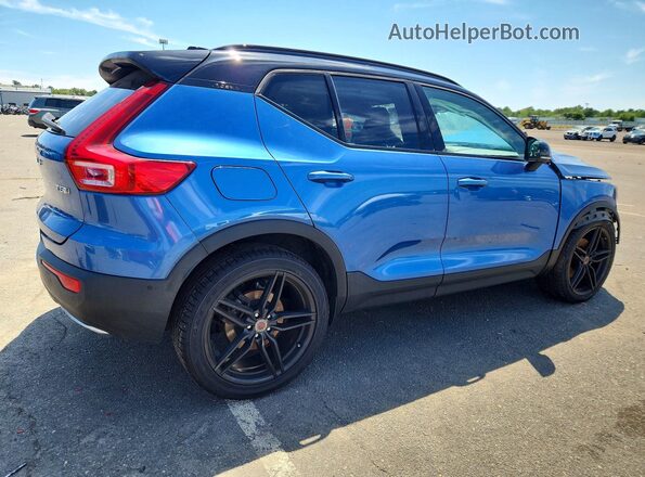 YV4162XZXK2006265 2019 VOLVO XC40 Blue Trasero derecho