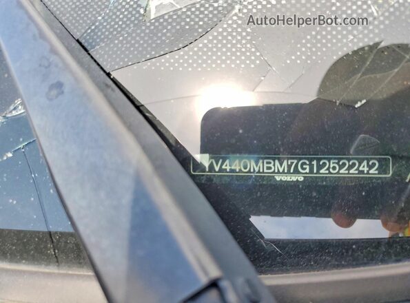 YV440MBM7G1252242 2016 VOLVO XC70 Brown Vista de la etiqueta del VIN