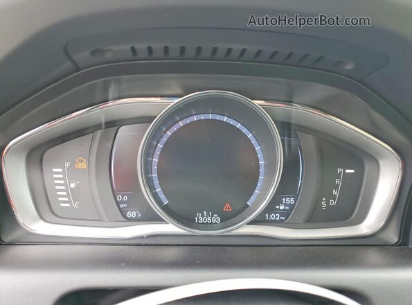 YV440MDK2G2872387 2016 VOLVO XC60 Blue Instrument cluster view