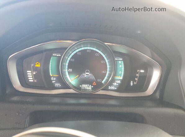 YV440MDMXG2781109 2016 VOLVO XC60 Black Vista del cuadro de instrumentos