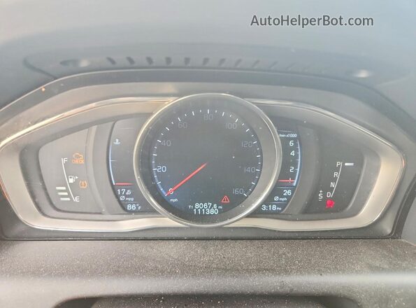 YV449MRK4G2876827 2016 VOLVO XC60 Gray Vista del cuadro de instrumentos