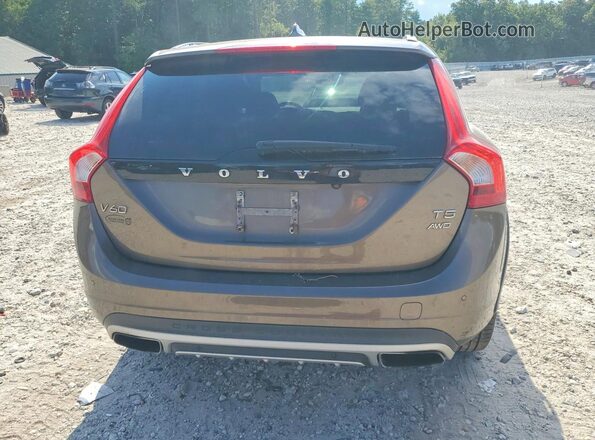 YV4612HK5G1010095 2016 VOLVO V60 Коричневый Вид сзади