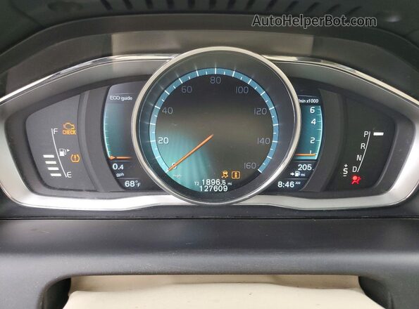 YV4612RK2G2870979 2016 VOLVO XC60 Blue ხელსაწყოთა პანელის ხედი