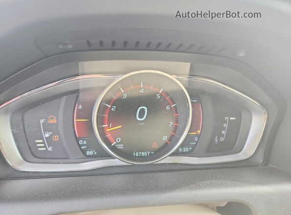 YV4902RK2G2807056 2016 VOLVO XC60 Blue ხელსაწყოთა პანელის ხედი