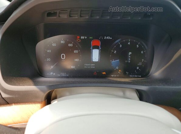 YV4A221K7M1702677 2021 VOLVO XC90 Черный Вид щитка приборов
