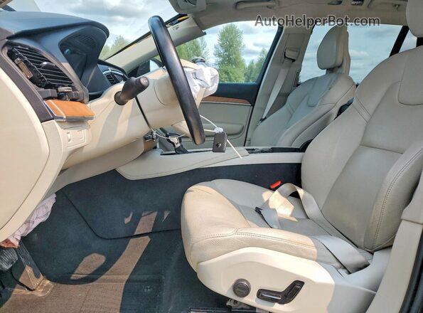 YV4A221K7M1702677 2021 VOLVO XC90 Черный Вид салона спереди