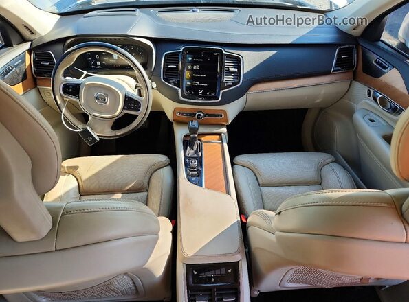 YV4A221L7L1565733 2020 VOLVO XC90 White ხელსაწყოთა პანელის ხედი