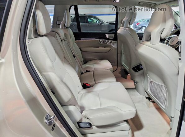 YV4A22PK2G1049459 2016 VOLVO XC90 Beige Rear interior view
