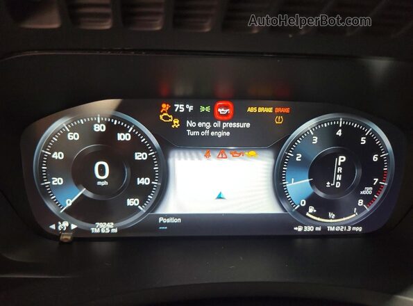 YV4A22PK2M1713044 2021 VOLVO XC90 Black Vista del cuadro de instrumentos