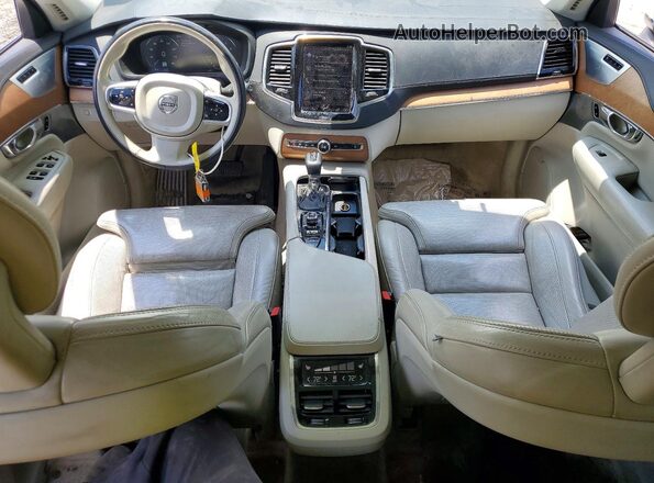 YV4A22PL0G1034287 2016 VOLVO XC90 White Առջևի վահանակի տեսք