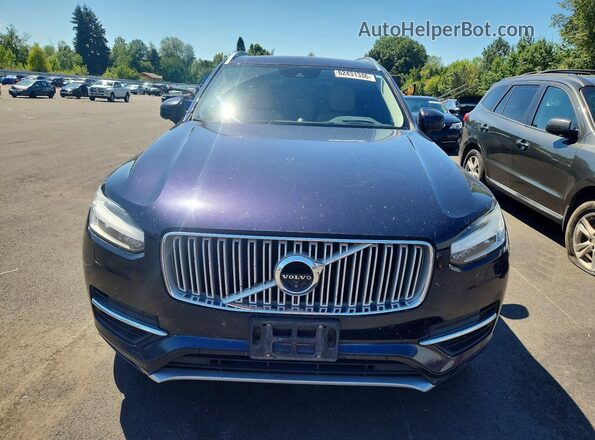 YV4A22PL0G1036198 2016 VOLVO XC90 Blue Widok z przodu